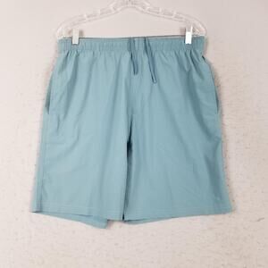 SWC Shorts Mens Medium Blue Quick Dry Stretch Athletic Elastic Waist Running